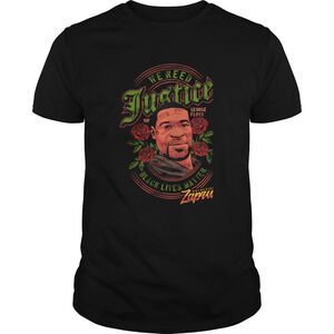 George Floyd We Need Justice Black Lives Matter Rose Shirt